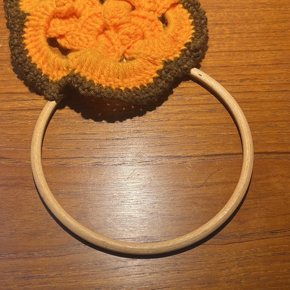 Handcrafted hand, crocheted owl, with googly eyes towel ring holder - Picture 7 of 13